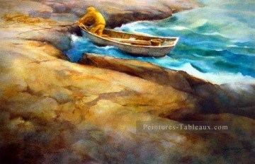 Paysage du quai œuvres - yxf0116d impressionnisme marin quai
